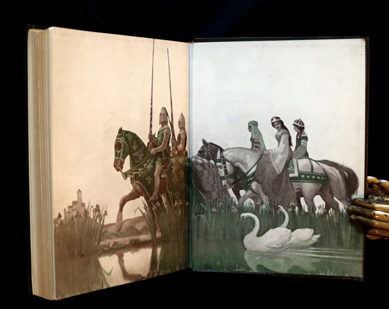 1922 Rare Book - The Boy's King Arthur and His Knights of the Round Table illustrated by N. C. Wyeth.