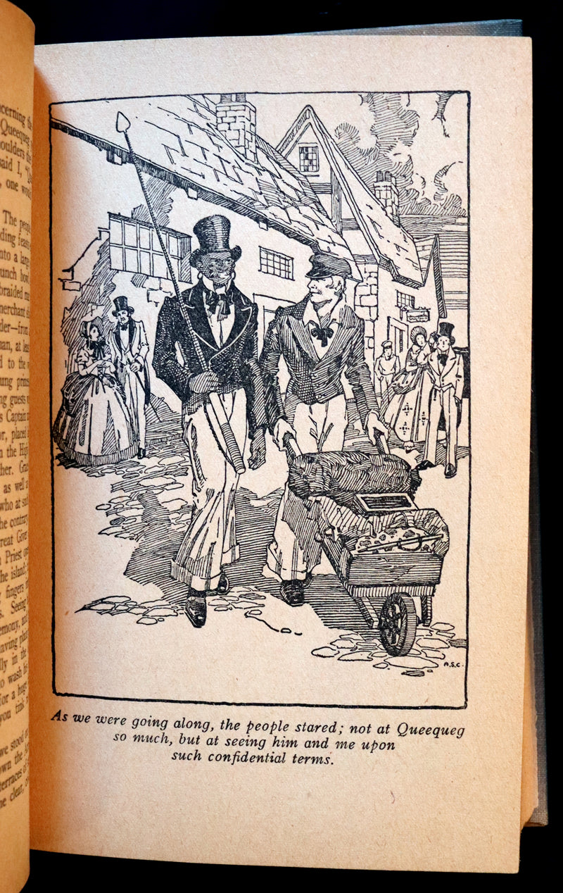 1931 Rare Book - Moby Dick or The Whale by Herman Melville illustrated by Alfred Staten Conyers.