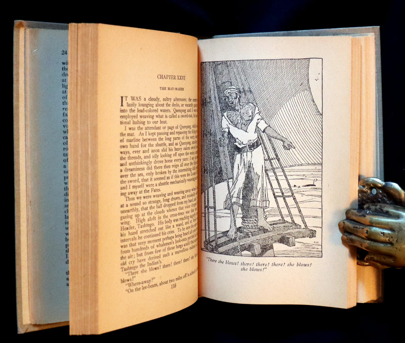 1931 Rare Book - Moby Dick or The Whale by Herman Melville illustrated by Alfred Staten Conyers.