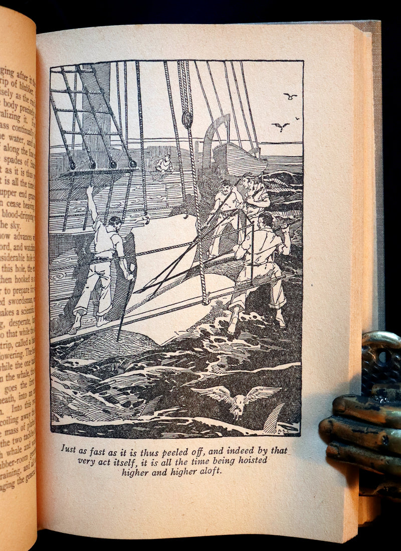 1931 Rare Book - Moby Dick or The Whale by Herman Melville illustrated by Alfred Staten Conyers.