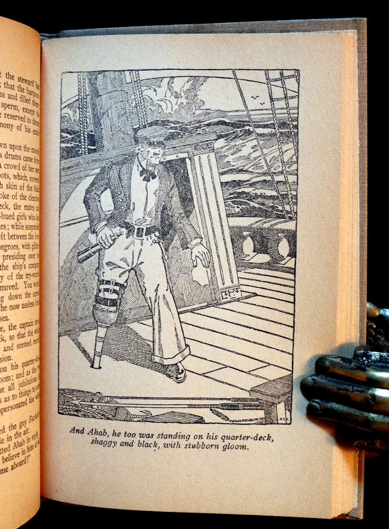 1931 Rare Book - Moby Dick or The Whale by Herman Melville illustrated by Alfred Staten Conyers.