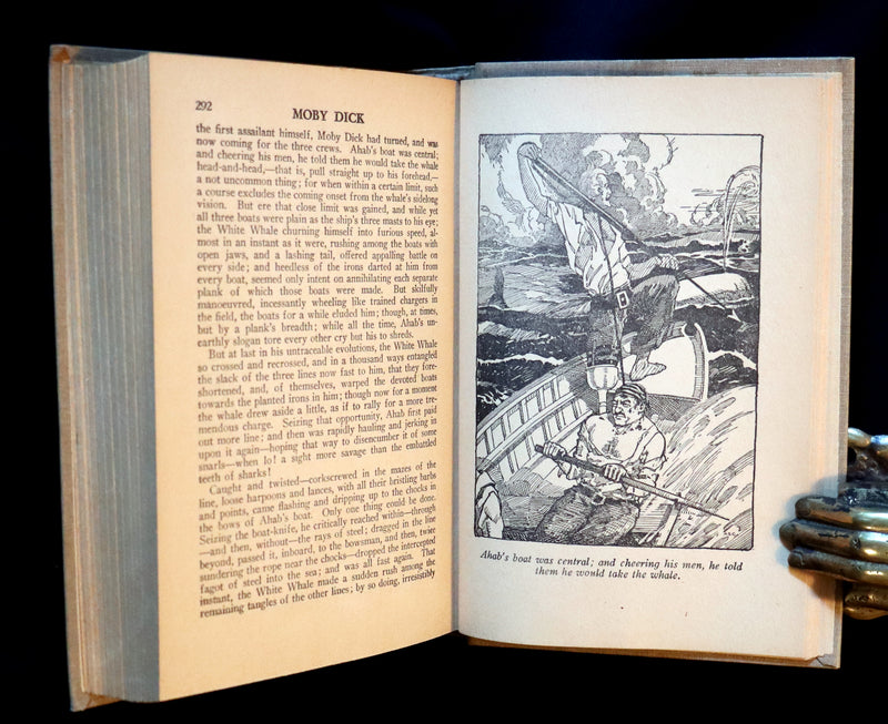 1931 Rare Book - Moby Dick or The Whale by Herman Melville illustrated by Alfred Staten Conyers.