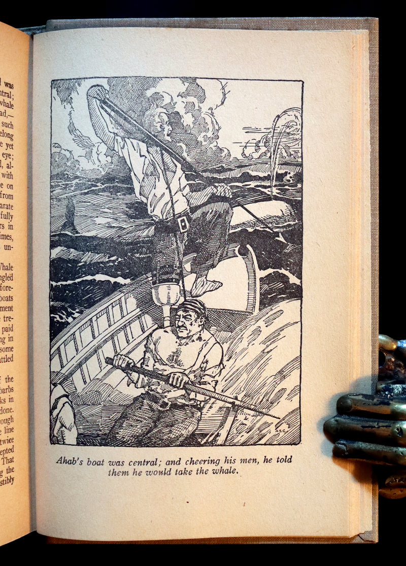 1931 Rare Book - Moby Dick or The Whale by Herman Melville illustrated by Alfred Staten Conyers.