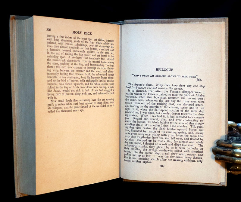 1931 Rare Book - Moby Dick or The Whale by Herman Melville illustrated by Alfred Staten Conyers.