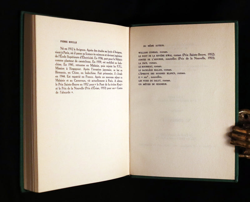 1963 Rare First Limited Edition #64 - La Planete des Singes (The Planet of the Apes) by Pierre Boulle.