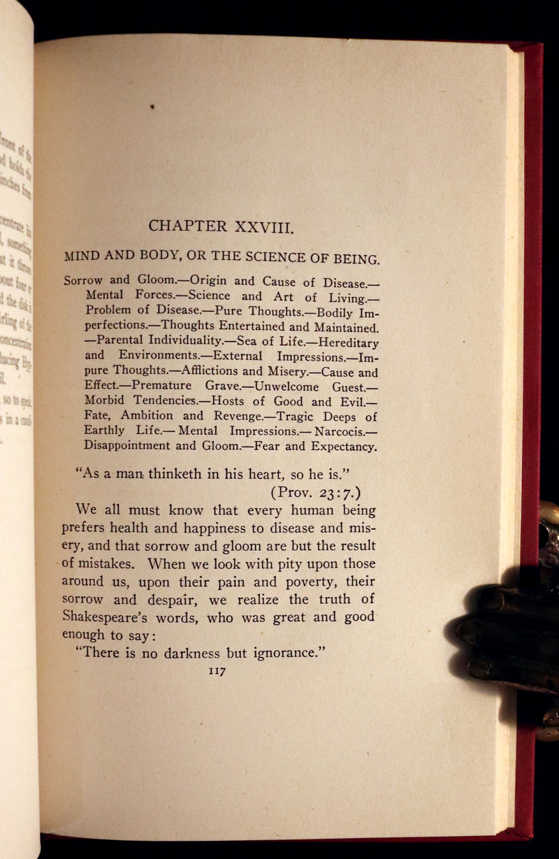 1916 Scarce Book - HYPNOTISM, Magnetism, Mesmerism & Magnetic Healing by de Laurence.