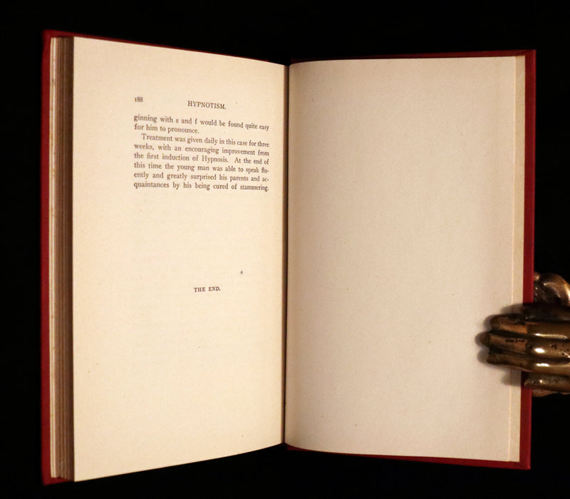 1916 Scarce Book - HYPNOTISM, Magnetism, Mesmerism & Magnetic Healing by de Laurence.
