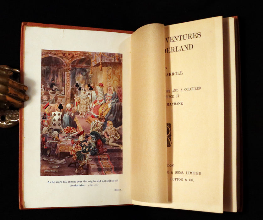 1907 Scarce Book - ALICE's Adventures in Wonderland illustrated by Thomas Maybank.