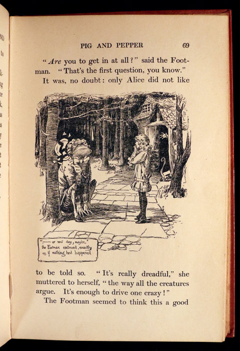 1907 Scarce Book - ALICE's Adventures in Wonderland illustrated by Thomas Maybank.