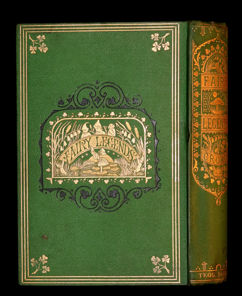1870 Scarce Book ~ Fairy Legends and Traditions of the South of Ireland by Thomas Crofton Croker.