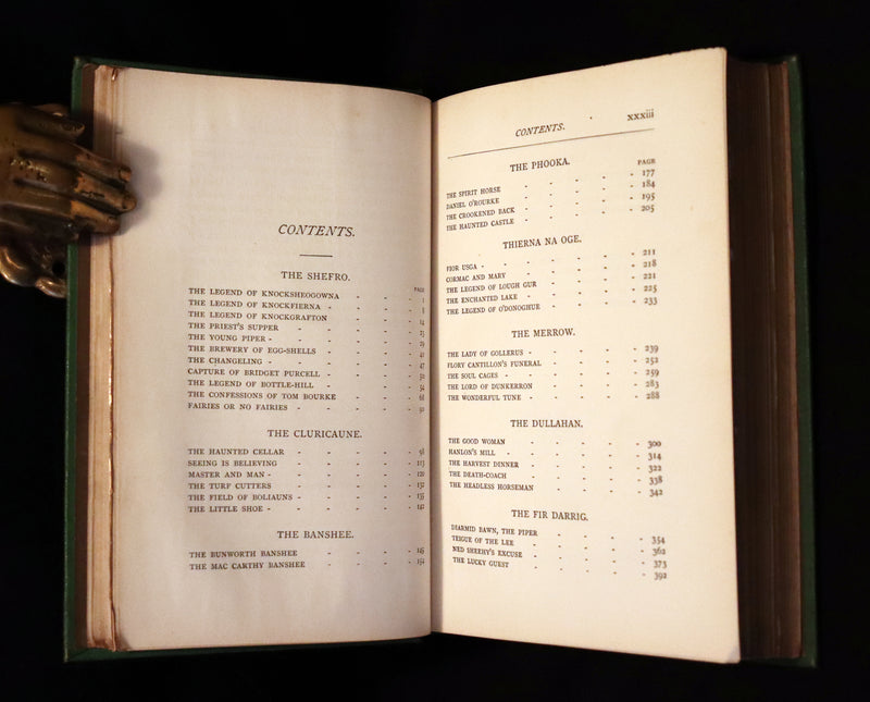 1870 Scarce Book ~ Fairy Legends and Traditions of the South of Ireland by Thomas Crofton Croker.