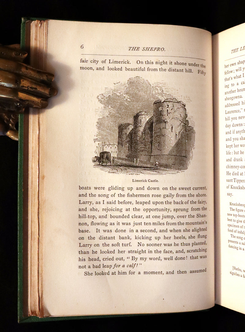 1870 Scarce Book ~ Fairy Legends and Traditions of the South of Ireland by Thomas Crofton Croker.