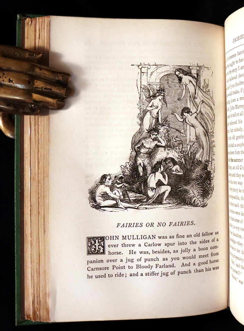 1870 Scarce Book ~ Fairy Legends and Traditions of the South of Ireland by Thomas Crofton Croker.