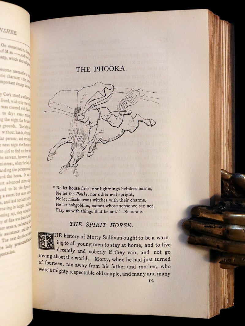 1870 Scarce Book ~ Fairy Legends and Traditions of the South of Ireland by Thomas Crofton Croker.