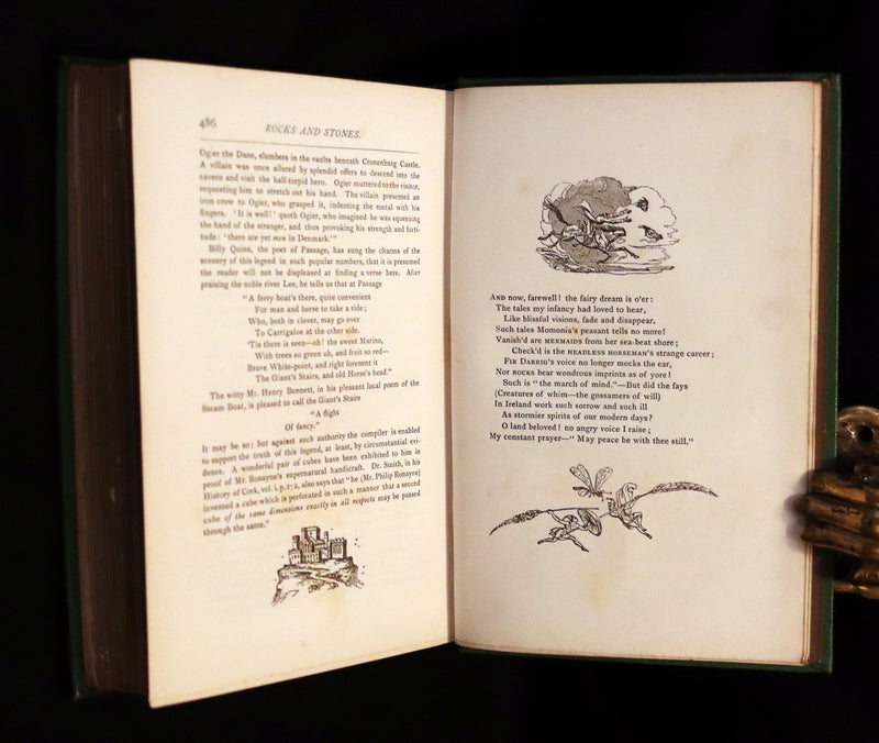 1870 Scarce Book ~ Fairy Legends and Traditions of the South of Ireland by Thomas Crofton Croker.