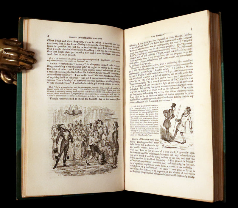 1842 Rare First Edition - George Cruikshank's Omnibus illustrated with 100 Engravings.