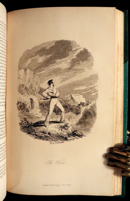 1842 Rare First Edition - George Cruikshank's Omnibus illustrated with 100 Engravings.