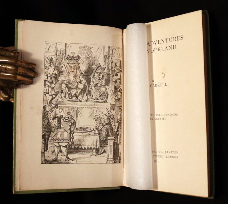 1912 Rare Book - Alice's Adventures in Wonderland by Lewis Carroll illustrated by John Tenniel.