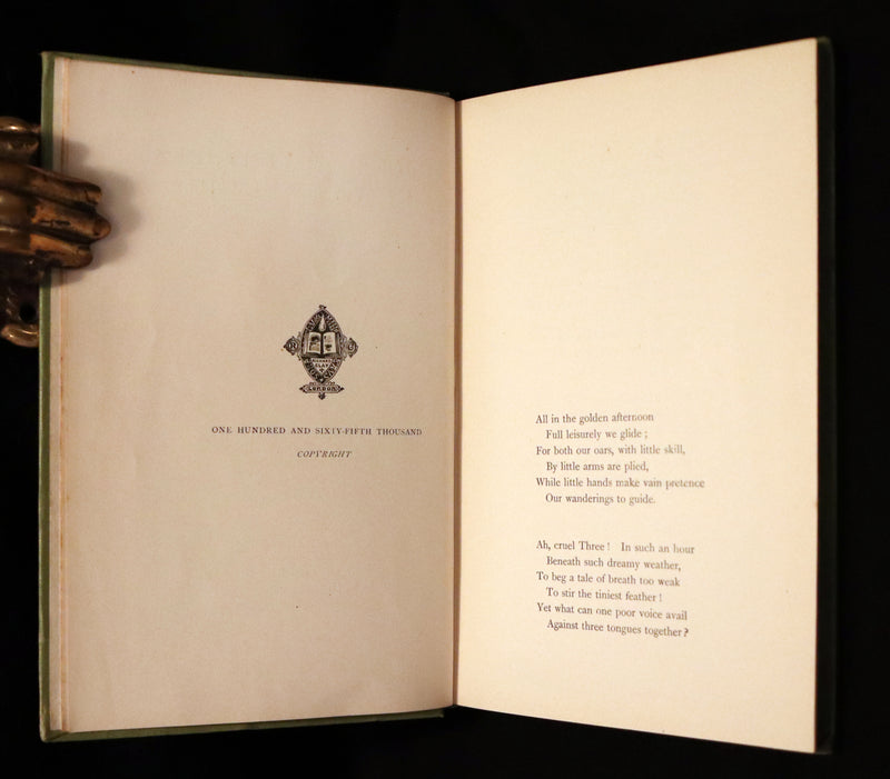 1912 Rare Book - Alice's Adventures in Wonderland by Lewis Carroll illustrated by John Tenniel.