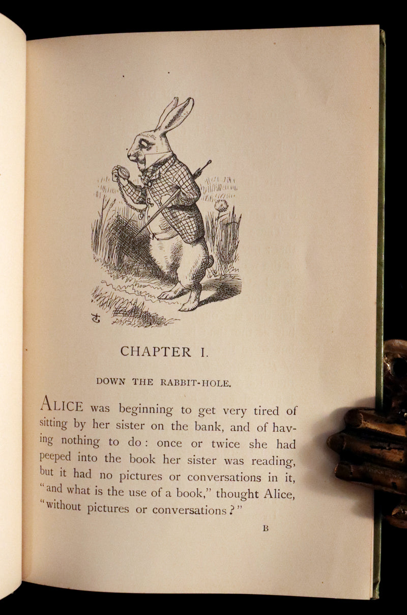 1912 Rare Book - Alice's Adventures in Wonderland by Lewis Carroll illustrated by John Tenniel.