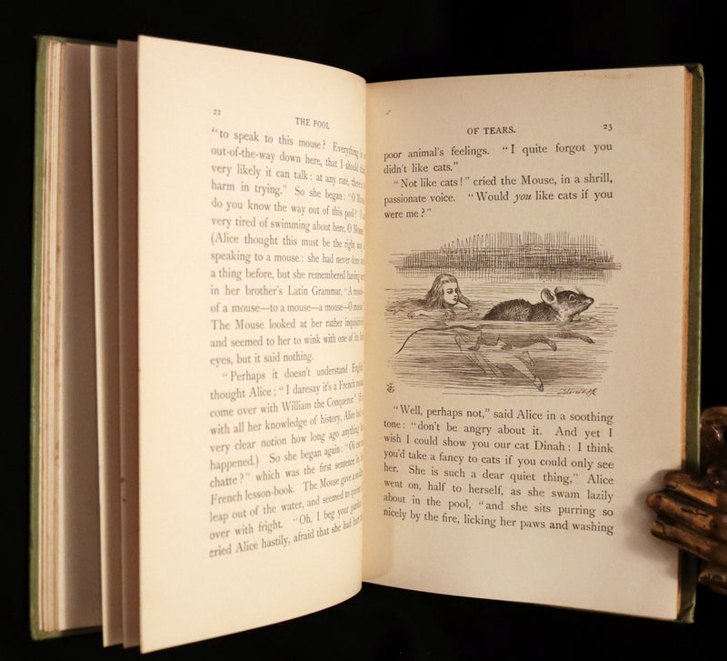 1912 Rare Book - Alice's Adventures in Wonderland by Lewis Carroll illustrated by John Tenniel.