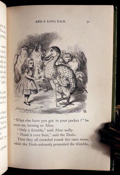 1912 Rare Book - Alice's Adventures in Wonderland by Lewis Carroll illustrated by John Tenniel.
