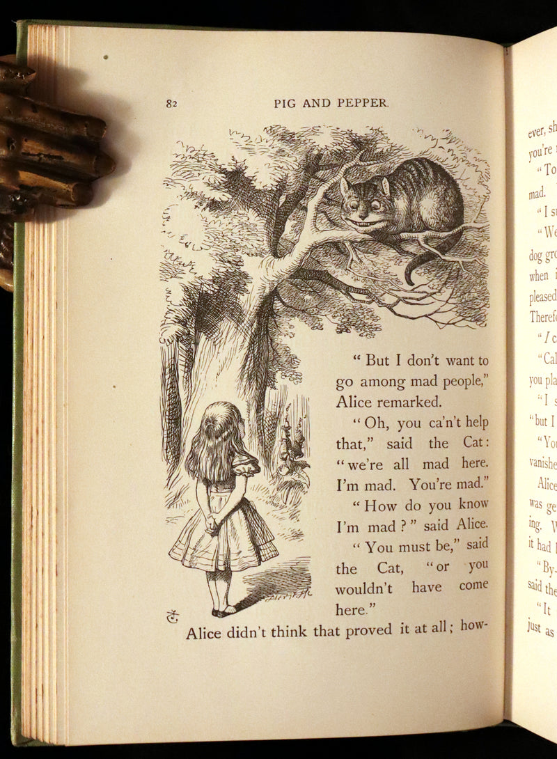 1912 Rare Book - Alice's Adventures in Wonderland by Lewis Carroll illustrated by John Tenniel.