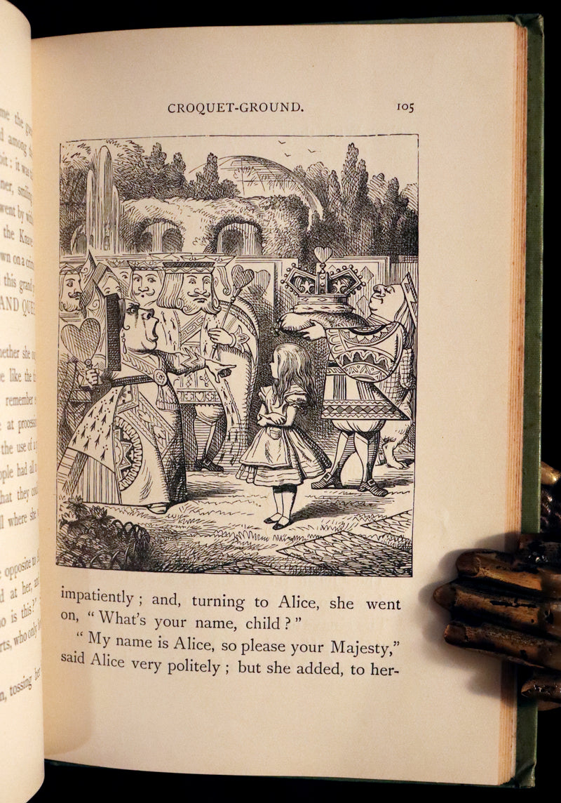 1912 Rare Book - Alice's Adventures in Wonderland by Lewis Carroll illustrated by John Tenniel.