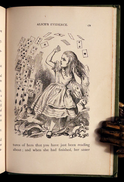 1912 Rare Book - Alice's Adventures in Wonderland by Lewis Carroll illustrated by John Tenniel.