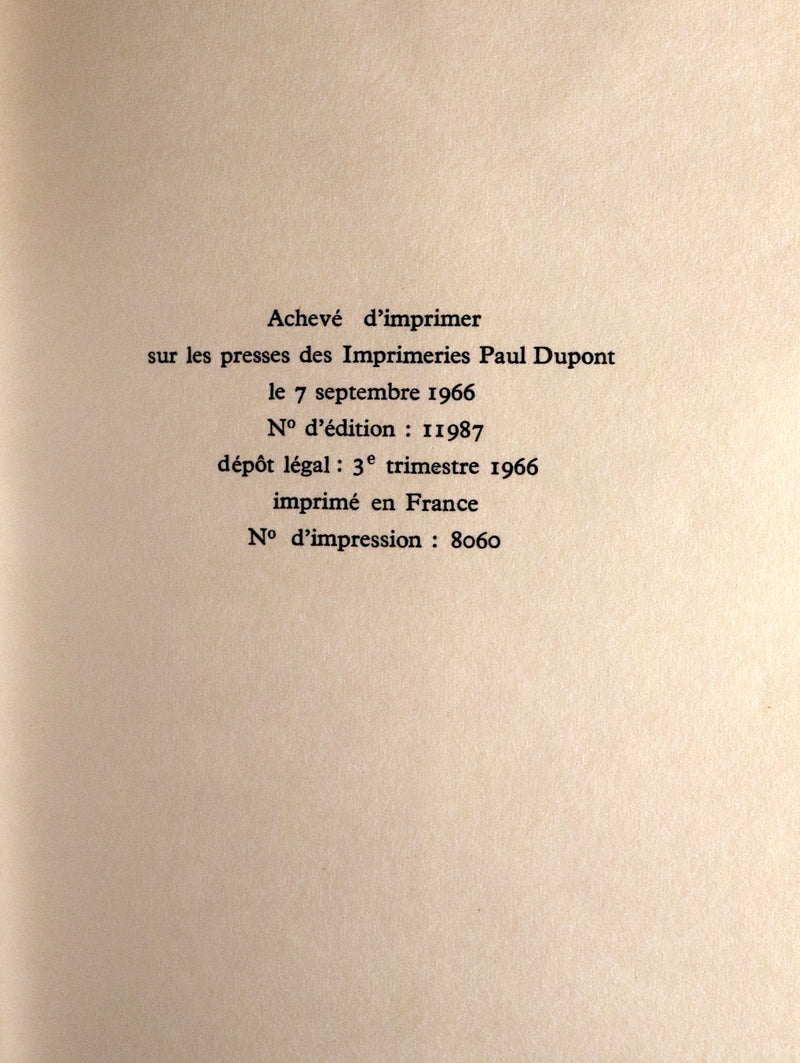 1966 Rare First Edition French Book - L'Avalée des avalés (The Swallower Swallowed) by Réjean Ducharme.