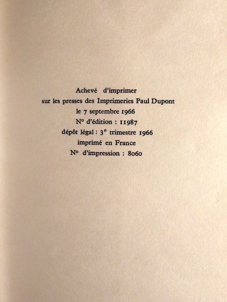 1966 Rare First Edition French Book - L'Avalée des avalés (The Swallower Swallowed) by Réjean Ducharme.