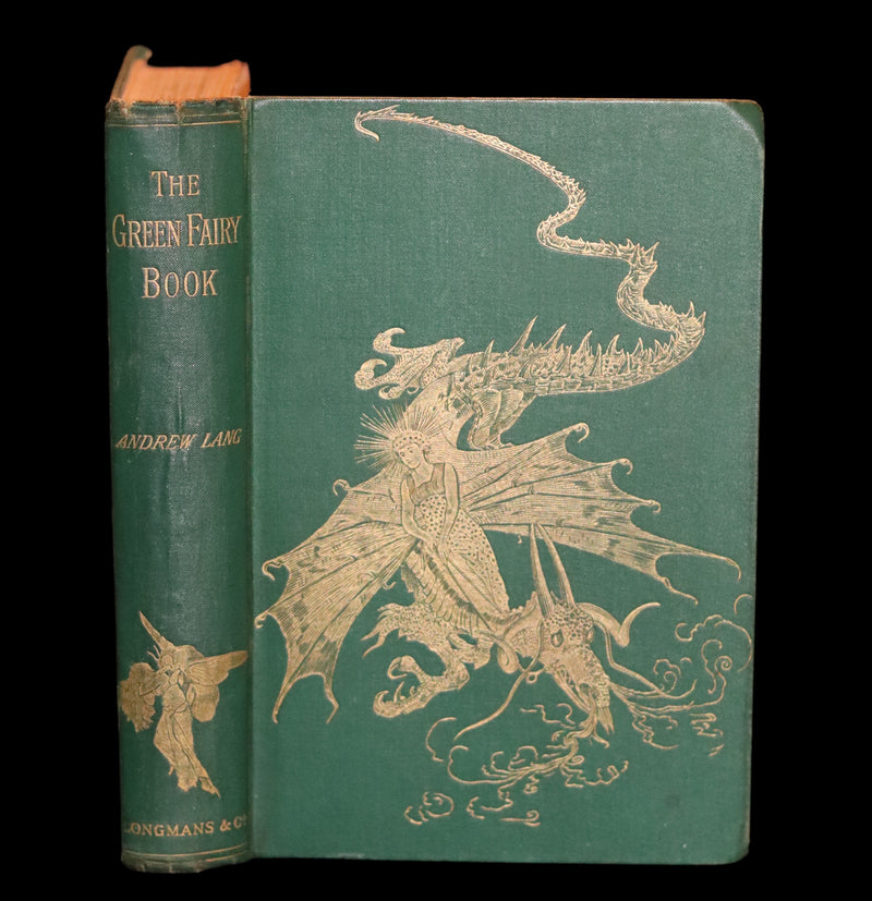 1892 Rare First Edition - The GREEN FAIRY BOOK by Andrew Lang Illustrated by H. J. FORD.