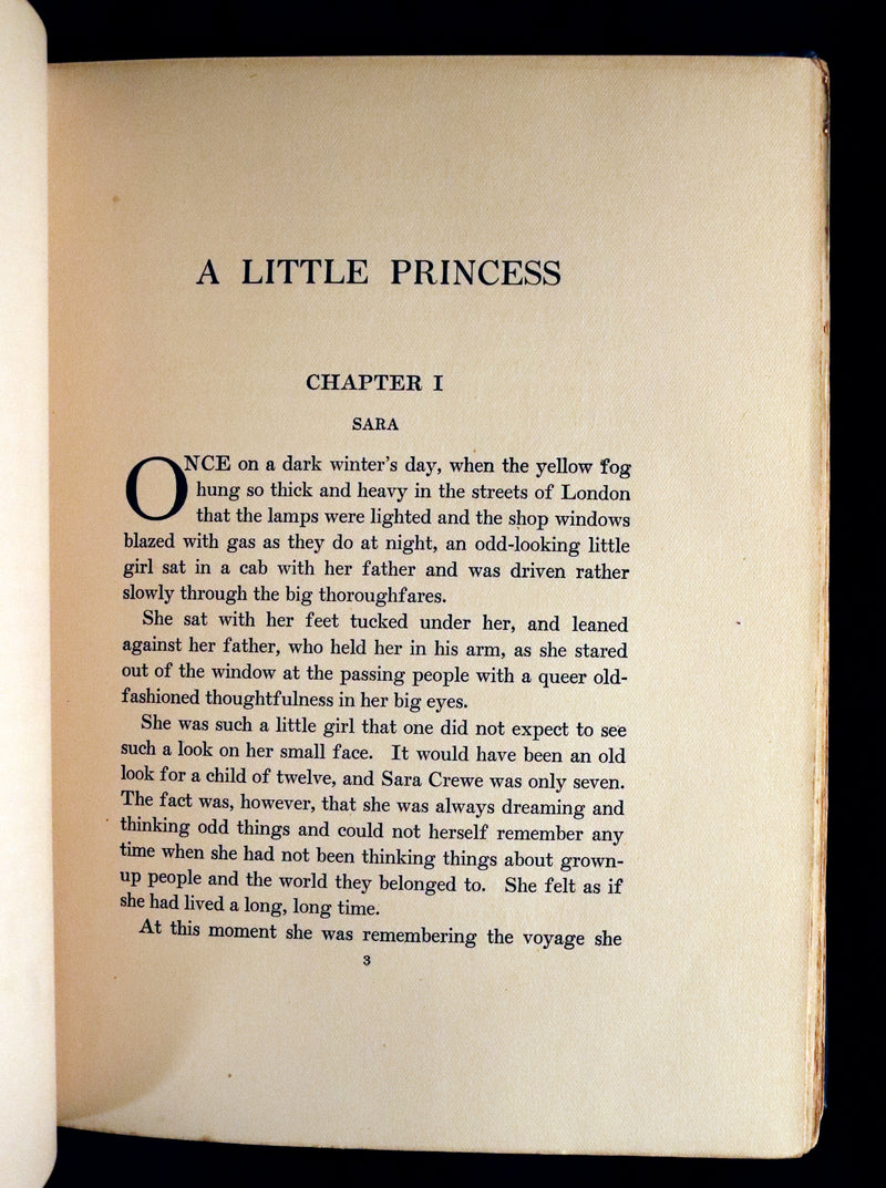 1905 Scarce First Edition - A LITTLE PRINCESS by Frances Hodgson Burnett illustrated by Ethel Franklin Betts Bains.