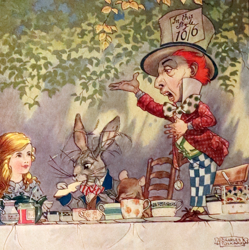 1921 Scarce 1stED - Songs from Alice in Wonderland & Through the Looking-Glass Illustrated by Charles Folkard.
