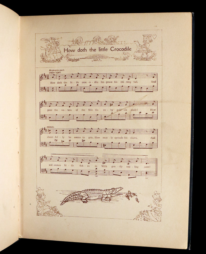 1921 Scarce 1stED - Songs from Alice in Wonderland & Through the Looking-Glass Illustrated by Charles Folkard.