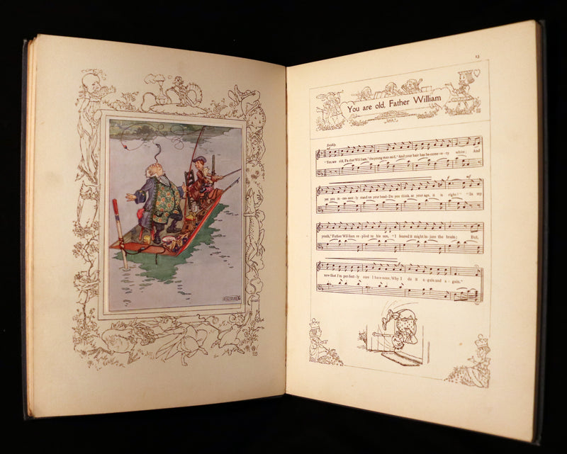 1921 Scarce 1stED - Songs from Alice in Wonderland & Through the Looking-Glass Illustrated by Charles Folkard.