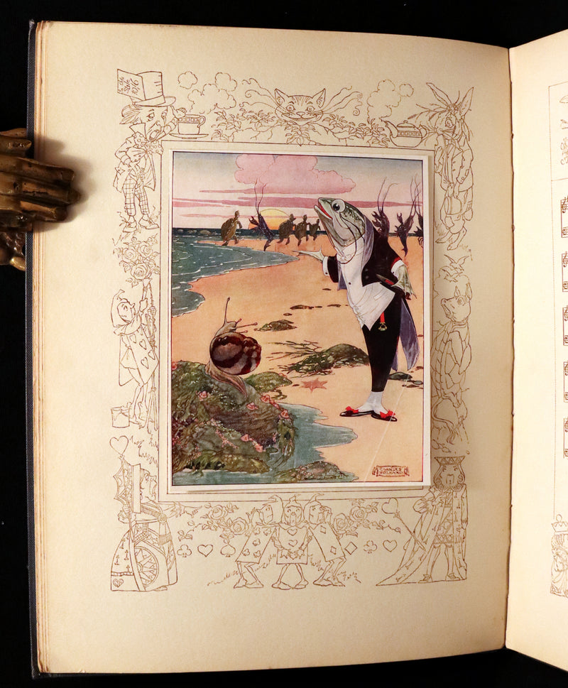 1921 Scarce 1stED - Songs from Alice in Wonderland & Through the Looking-Glass Illustrated by Charles Folkard.