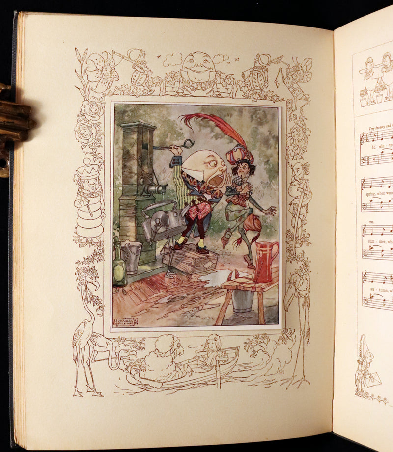 1921 Scarce 1stED - Songs from Alice in Wonderland & Through the Looking-Glass Illustrated by Charles Folkard.