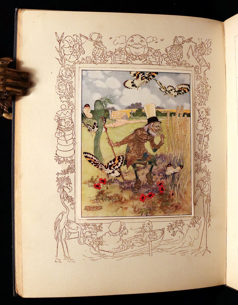 1921 Scarce 1stED - Songs from Alice in Wonderland & Through the Looking-Glass Illustrated by Charles Folkard.