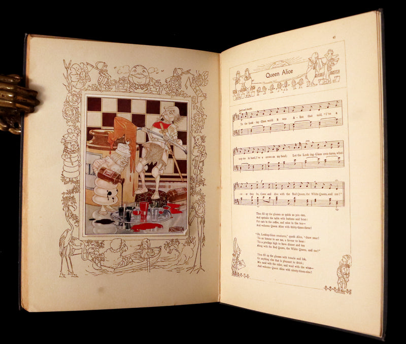 1921 Scarce 1stED - Songs from Alice in Wonderland & Through the Looking-Glass Illustrated by Charles Folkard.