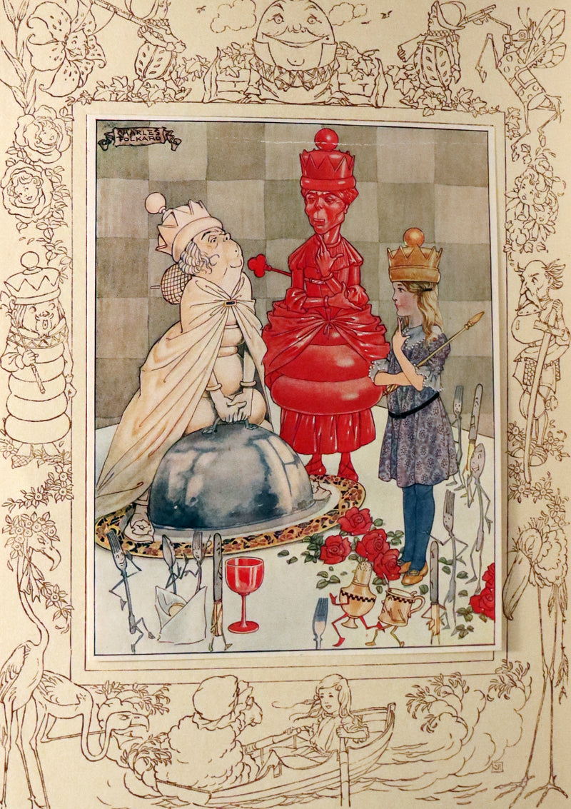 1921 Scarce 1stED - Songs from Alice in Wonderland & Through the Looking-Glass Illustrated by Charles Folkard.