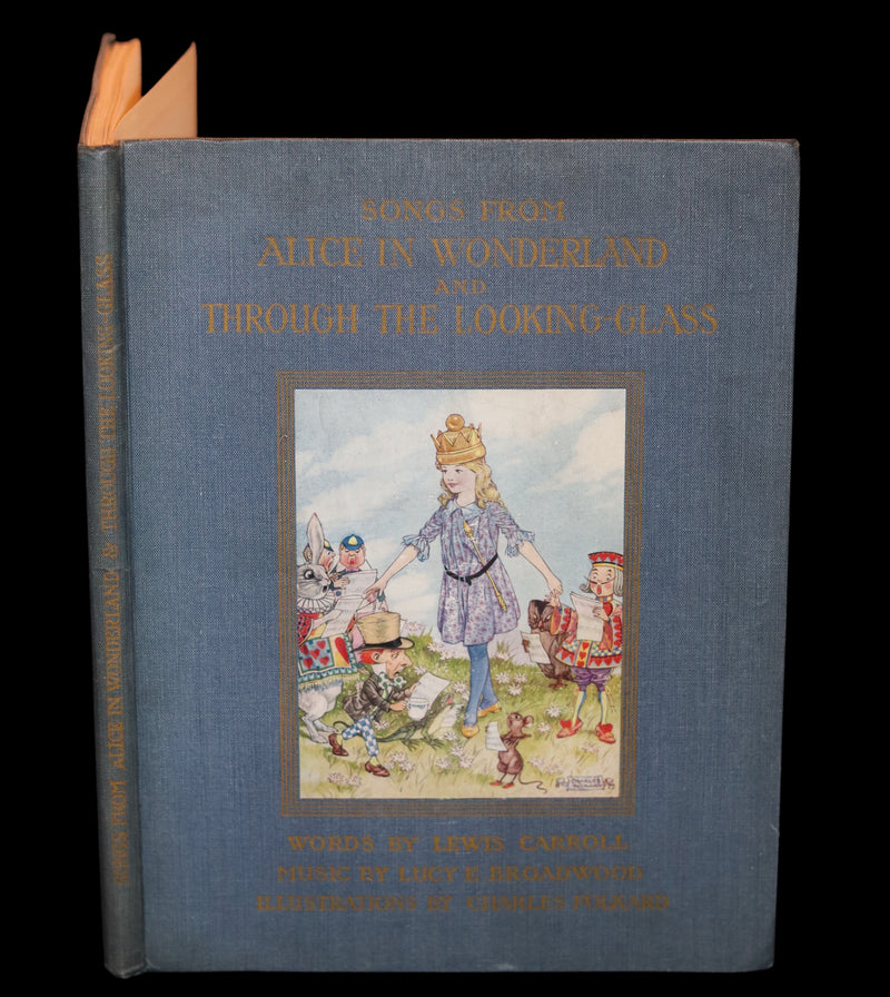 1921 Scarce 1stED - Songs from Alice in Wonderland & Through the Looking-Glass Illustrated by Charles Folkard.