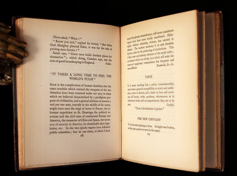 1905 Beautiful Edition - POLONIUS, A Collection Of Wise Saws & Modern Instances by Edward Fitzgerald.