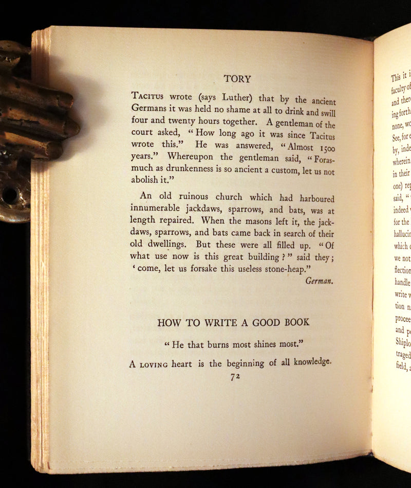 1905 Beautiful Edition - POLONIUS, A Collection Of Wise Saws & Modern Instances by Edward Fitzgerald.