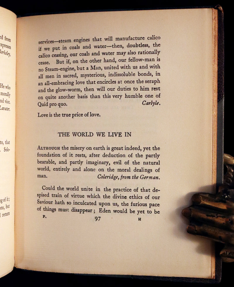 1905 Beautiful Edition - POLONIUS, A Collection Of Wise Saws & Modern Instances by Edward Fitzgerald.
