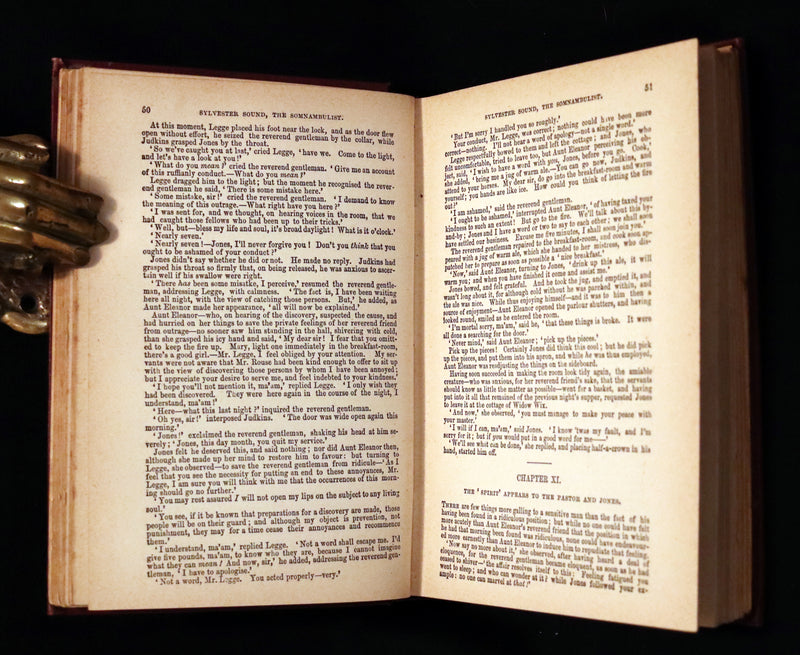 1888 Rare Victorian Book - Sylvester Sound the SOMNAMBULIST by Henry Cockton.