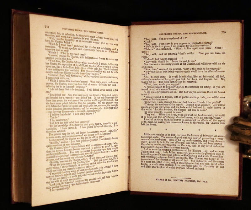 1888 Rare Victorian Book - Sylvester Sound the SOMNAMBULIST by Henry Cockton.
