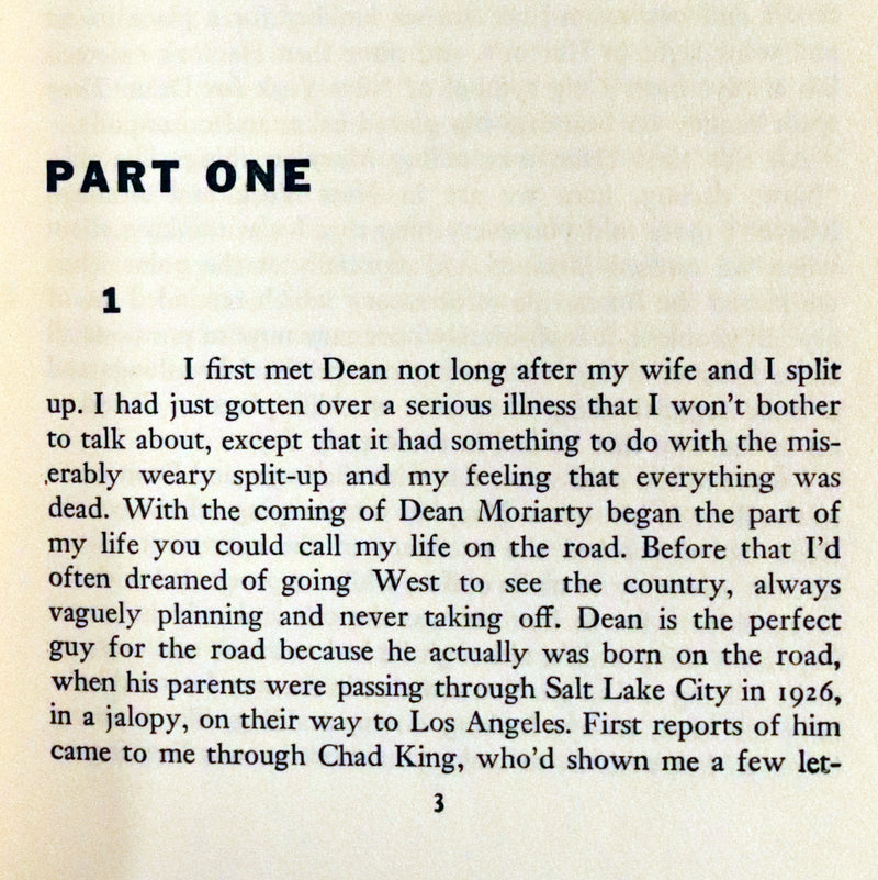 1957 First Edition First Printing in a Beautiful Binding - ON THE ROAD by Jack KEROUAC.