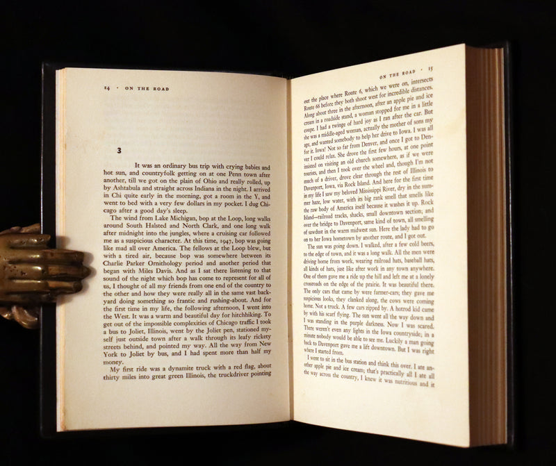 1957 First Edition First Printing in a Beautiful Binding - ON THE ROAD by Jack KEROUAC.