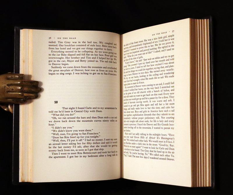 1957 First Edition First Printing in a Beautiful Binding - ON THE ROAD by Jack KEROUAC.
